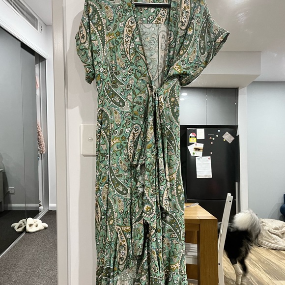 Boho midi wrap dress - Picture 4 of 4